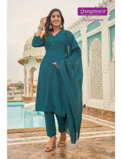 Rangmaya Ananta Kurti with Pant and Dupatta Catalog at Wholesale Rate Rangmaya Ananta Kurti with Pant and Dupatta Catalog at Wholesale Rate