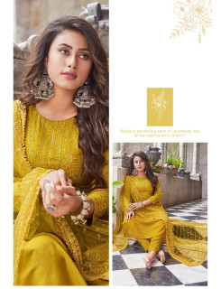 Ladies Flavour Yellow Designer Single Piece Suits At Wholesale Rate 