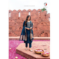 Anju Fabrics Blue Single piece suits at Wholesale Rate Anju Fabrics Blue Single piece suits at Wholesale Rate