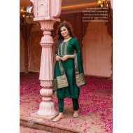 Anju Fabrics Green Single piece suits at Wholesale Rate Anju Fabrics Green Single piece suits at Wholesale Rate
