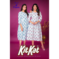 Viyaa Designer Kit Kat A Line Kurti Catalog at Wholesale Rate