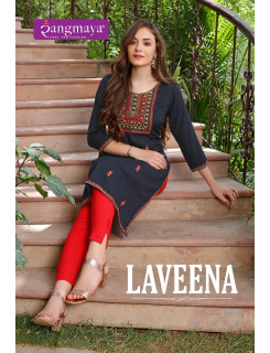 Rangmaya Laveena Embroidery Kurti Catalog at Wholesale Rate