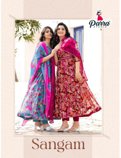 Parra Studio Sangam Gowns With Pant And Dupatta Catalog at Wholesale Rate Parra Studio Sangam Gowns With Pant And Dupatta Catalog at Wholesale Rate
