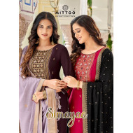 Mittoo Simayaa Embroidery Salwar Kameez Catalog at Wholesale Rate