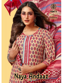 Deeptex Point 8 Naya Andaaz vol 5 Cotton Salwar Kameez Catalog at Wholesale Rate
