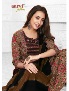 Aarvi Fashions Ajrakh Vol 2 Cotton Salwar Kameez Catalog At Wholesale Rate 