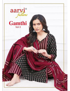 Aarvi Fashions Gamthi Vol 3 Readymade Dress Catalog at Wholesale Rate 
