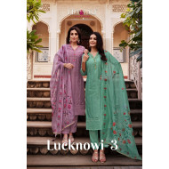 Lily And Lali Lucknowi Vol 3 Churidar Salwar Suits Catalog at Wholesale Rate Lily And Lali Lucknowi Vol 3 Churidar Salwar Suits Catalog at Wholesale Rate