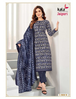 Kala Jaipuri Vol 4 Cotton Dress Materials Catalog at Wholesale Rate
