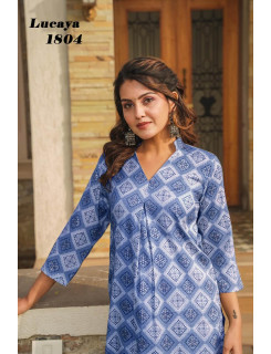 Lucaya Vol 18 Rayon Kurti Palazzo Set Catalog at Wholesale