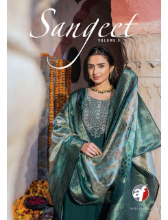Anju Fabrics Sangeet Vol 5 Churidar Salwar Suits Catalog at Wholesale Rate