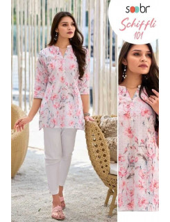 Soobr Schiffli Ladies Tops Catalog at Wholesale Rate Soobr Schiffli Ladies Tops Catalog at Wholesale Rate