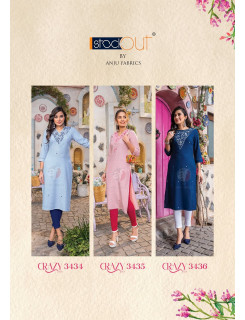 Anju Fabrics Crazy Vol 6 Designer Kurti Catalog at Wholesale Rate Anju Fabrics Crazy Vol 6 Designer Kurti Catalog at Wholesale Rate
