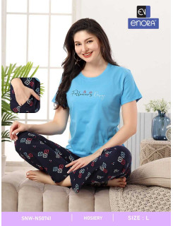Enora Tshirt With Printed Payjama Night Dress Catalog at Wholesale Rate Enora Tshirt With Printed Payjama Night Dress Catalog at Wholesale Rate