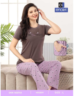 Enora Tshirt With Printed Payjama Night Dress Catalog at Wholesale Rate Enora Tshirt With Printed Payjama Night Dress Catalog at Wholesale Rate