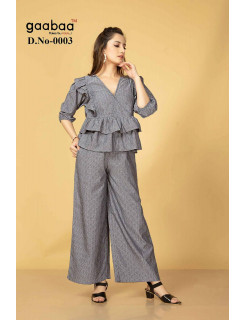 Gaabaa Top With Bottom Co Ord Set Catalog at Wholesale Rate