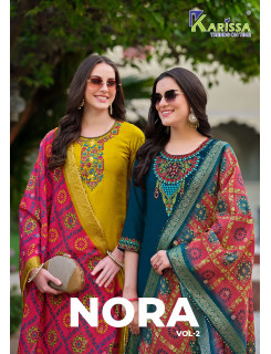 Karissa Nora Vol 2 Churidar Salwar Suits Catalog at Wholesale Rate