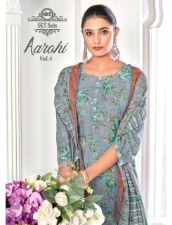 SKT Suits Aarohi Vol 4 Cotton Dress Materials Catalog at Wholesale Rate