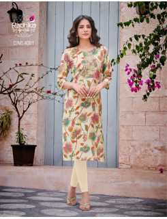 Radhika Lifestyle Charming vol 4 Casual Wear Kurti Catalog at Wholesale Rate