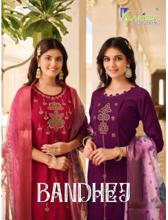 Karissa Bandhej Churidar Salwar Suits Catalog at Wholesale Rate