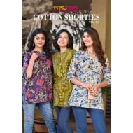 Tips And Tops Cotton Shorties Vol 4 Ladies Tops Catalog at Wholesale Rate