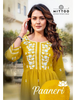 Mittoo Paaneri Embroidery Kurti Catalog at Wholesale Rate