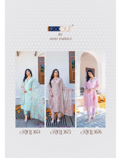 Anju Fabrics Rich Lady Cotton Salwar Kameez Catalog at Wholesale Rate Anju Fabrics Rich Lady Cotton Salwar Kameez Catalog at Wholesale Rate