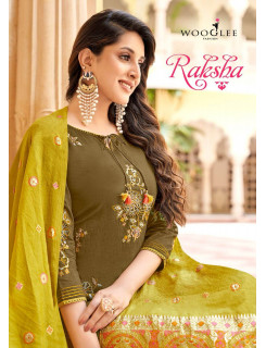 Wooglee Fashion Raksha Churidar Salwar Suits Catalog at Wholesale Rate