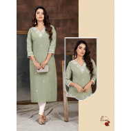 Ladies Flavour Embroidery Kurti Size Set at Wholesale Rate Ladies Flavour Embroidery Kurti Size Set at Wholesale Rate