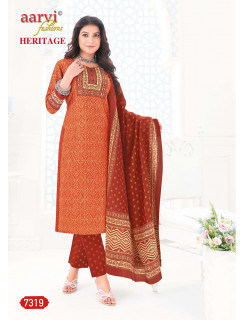 Aarvi Fashions  Heritage Vol 1 Printed Salwar Kameez Catalog at Wholesale Rate