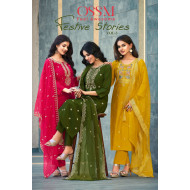 Ossm Festive Stories Vol 3 Embroidery Salwar Kameez Catalog at Wholesale Rate Ossm Festive Stories Vol 3 Embroidery Salwar Kameez Catalog at Wholesale Rate