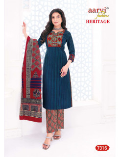 Aarvi Fashions  Heritage Vol 1 Printed Salwar Kameez Catalog at Wholesale Rate