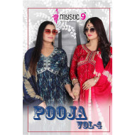 Mystic 9 Pooja Vol 4 Printed Salwar Kameez Catalog at Wholesale Rate Mystic 9 Pooja Vol 4 Printed Salwar Kameez Catalog at Wholesale Rate