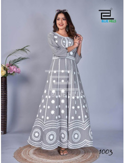 Blue Hills Rashmika Gowns Catalog at Wholesale Rate