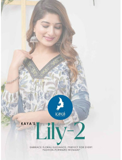 Kaya Lily 2 Straight Cut Kurti Bottom Dupatta Catalog at Wholesale Rate Kaya Lily 2 Straight Cut Kurti Bottom Dupatta Catalog at Wholesale Rate