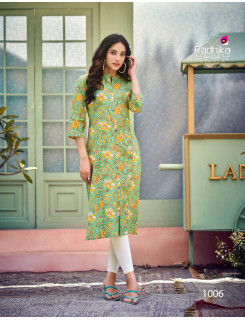 Radhika Lifestyle Dairy Milk vol 1 Cotton Kurtis Catalog at Wholesale Rate Radhika Lifestyle Dairy Milk vol 1 Cotton Kurtis Catalog at Wholesale Rate