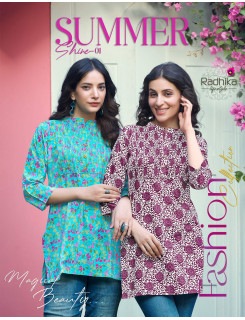 Radhika Lifestyle Summer Shine Vol 1 Cotton Kurtis Catalog at Wholesale Rate Radhika Lifestyle Summer Shine Vol 1 Cotton Kurtis Catalog at Wholesale Rate