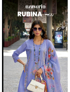 Zaveri Rubina Embroidery Salwar Kameez Catalog at Wholesale Rate