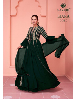 Sayuri Designer Kiaraa Gold Gowns Catalog at Wholesale Rate
