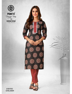 Deeptex Point 8 Exotic Vol 6 Kurti with Bottom Catalog at Wholesale Rate Deeptex Point 8 Exotic Vol 6 Kurti with Bottom Catalog at Wholesale Rate
