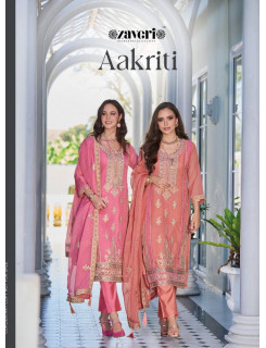 Zaveri Aakriti Embroidery Salwar Kameez Catalog at Wholesale Rate