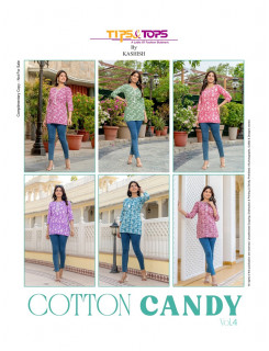 Tips Tops Cotton Candy vol 4 Ladies Tops Catalog at Wholesale Rate Tips Tops Cotton Candy vol 4 Ladies Tops Catalog at Wholesale Rate