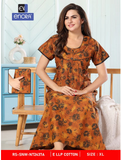 Enora Cotton Fancy Nighty  Night Dress Catalog At Wholesale Rate Enora Cotton Fancy Nighty  Night Dress Catalog At Wholesale Rate