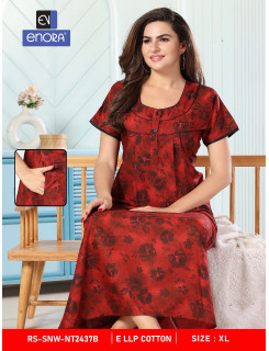 Enora Cotton Fancy Nighty 3  Night Dress Catalog At Wholesale Rate Enora Cotton Fancy Nighty 3  Night Dress Catalog At Wholesale Rate