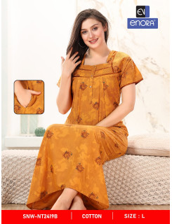 Enora Cotton Fancy Nighty 2  Night Dress Catalog At Wholesale Rate Enora Cotton Fancy Nighty 2  Night Dress Catalog At Wholesale Rate