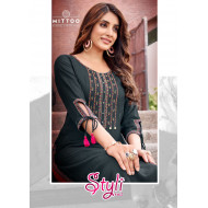 Mittoo Styli Vol 2 Rayon Kurti Catalog at Wholesale Rate Mittoo Styli Vol 2 Rayon Kurti Catalog at Wholesale Rate