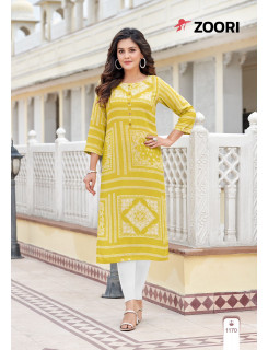 Zoori Akshara Vol 29 Rayon Kurti Catalog at Wholesale Rate