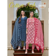 Radhika Lifestyle Cotton Fab Vol 3 Cotton Salwar Kameez Catalog at Wholesale Rate Radhika Lifestyle Cotton Fab Vol 3 Cotton Salwar Kameez Catalog at Wholesale Rate