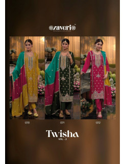 Zaveri Twisha Vol 2 Embroidery Salwar Kameez Catalog at Wholesale Rate