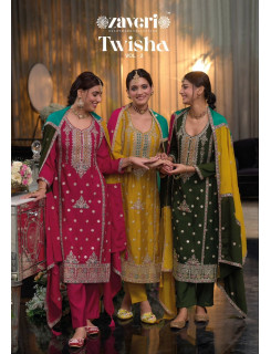 Zaveri Twisha Vol 2 Embroidery Salwar Kameez Catalog at Wholesale Rate